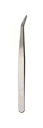 precizní zahnutá pinzeta 12 cm steel